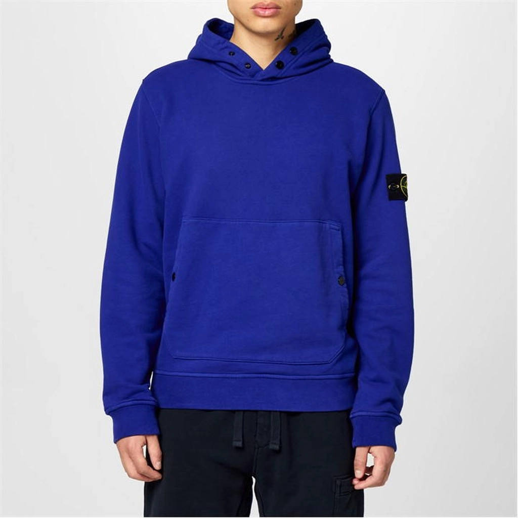 Stone Island Fleece Hoodie - Blue